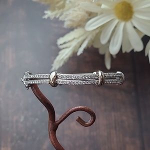 14KT WHITE GOLD 2.78 CTW PAVE SET DIAMOND BRACELET